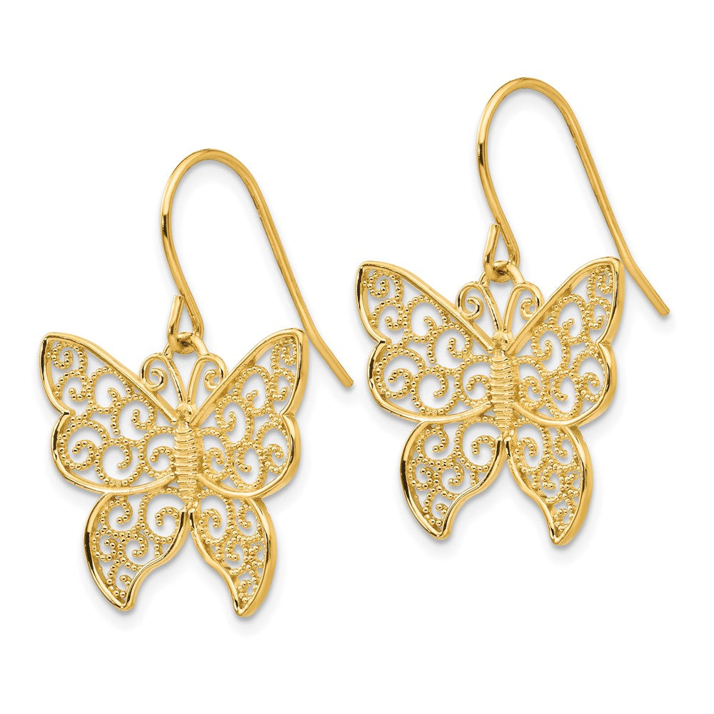 Shop Exclusive 14K Gold Butterfly Earrings - Stylish & Affordable Luxury Design
