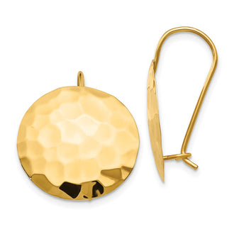 Buy Exclusive 14K Gold Hammered Hoop Earrings - Stylish & Affordable Design