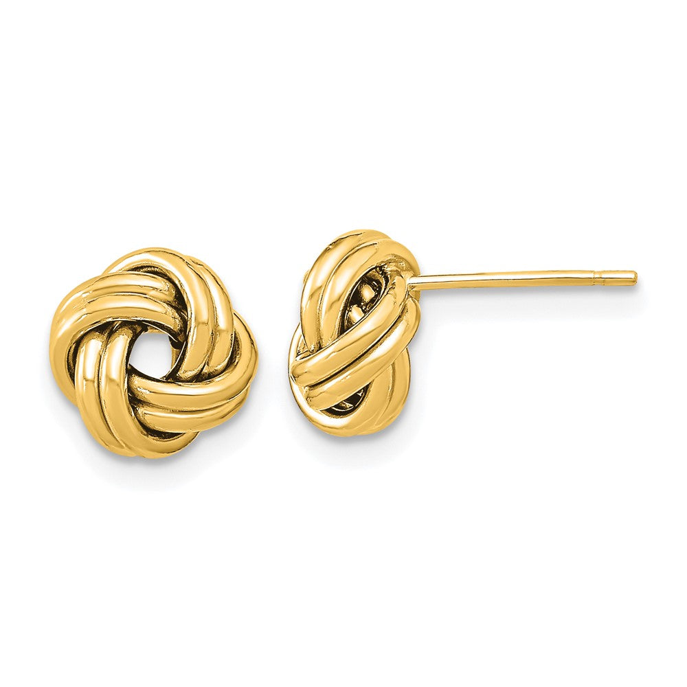 Shop 14K Gold Polished Double Love Knot Earrings - Stylish & Affordable Jewelry