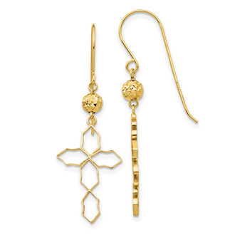 Buy Exclusive 14K Gold Cross Earrings - Stylish Design, Affordable Luxury
