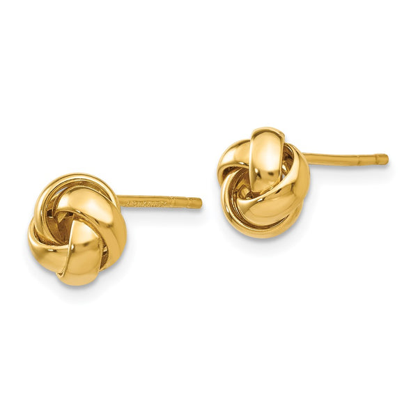 14K Gold Knot Stud Earrings