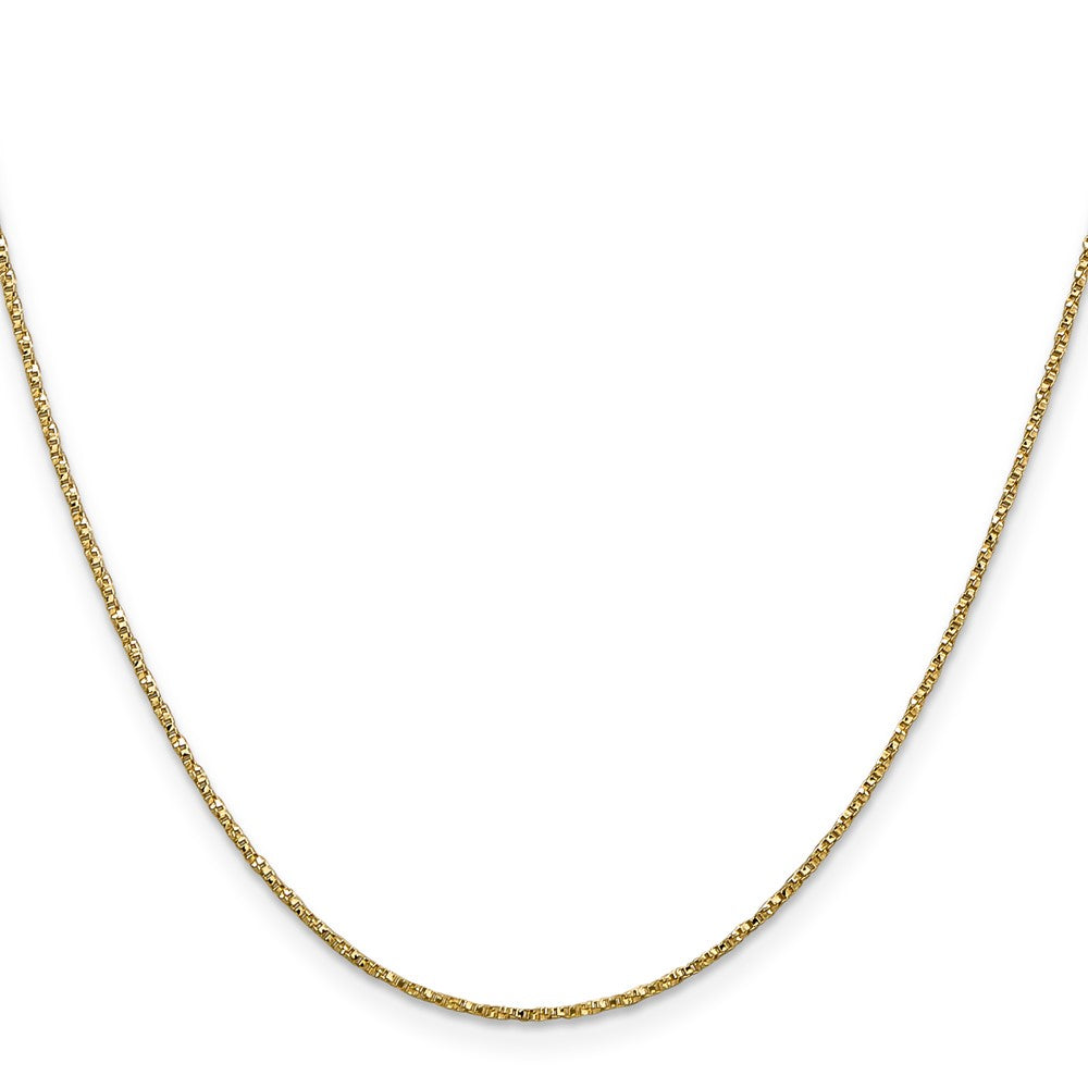 Exclusive 14K Gold 24-Inch Twisted Box Chain 0.95mm - Stylish & Affordable