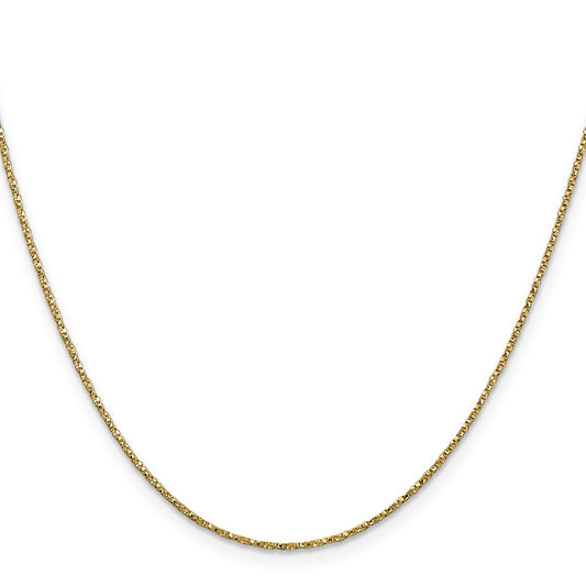 Exclusive 14K Gold 24-Inch Twisted Box Chain 0.95mm - Stylish & Affordable