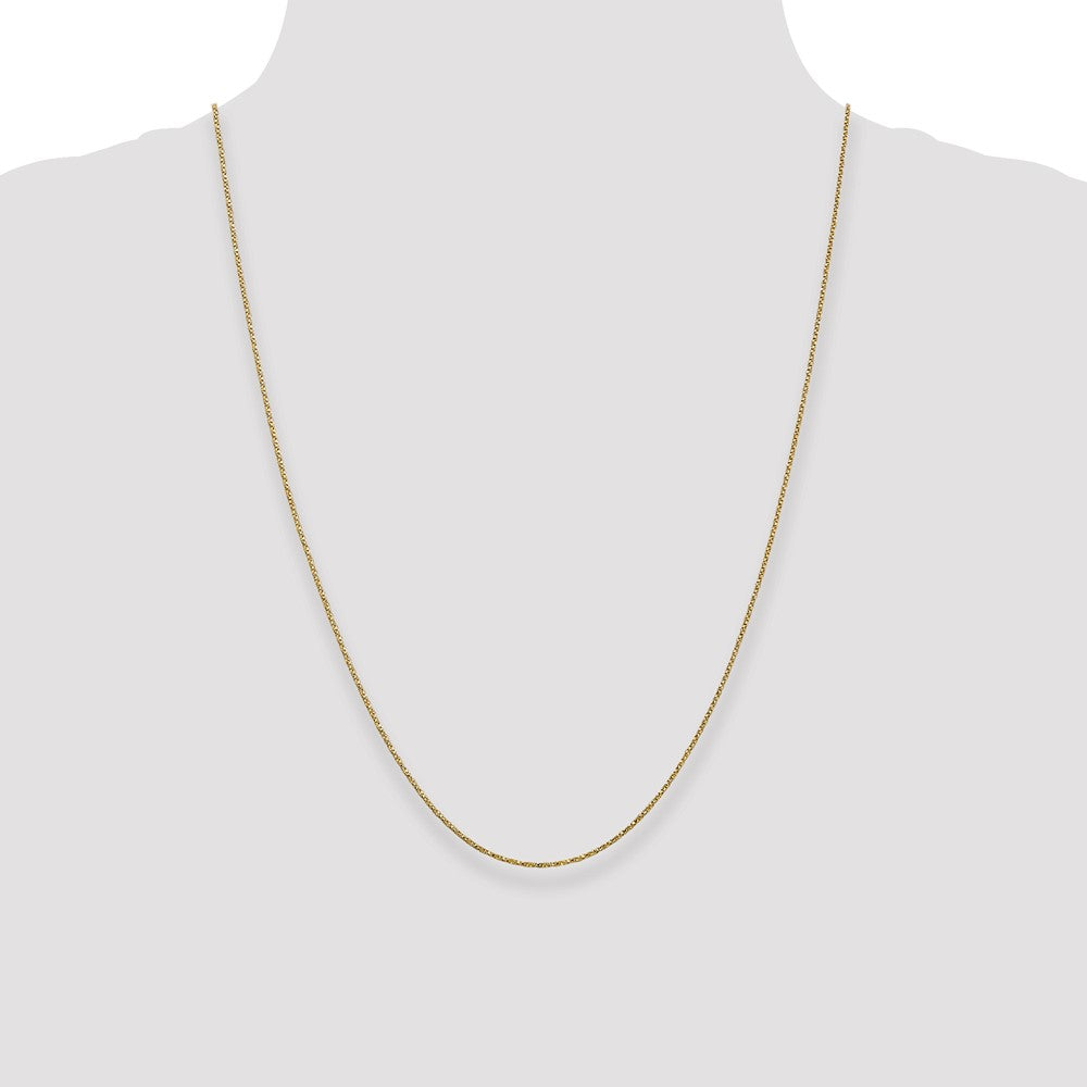 Exclusive 14K Gold 24-Inch Twisted Box Chain 0.95mm - Stylish & Affordable