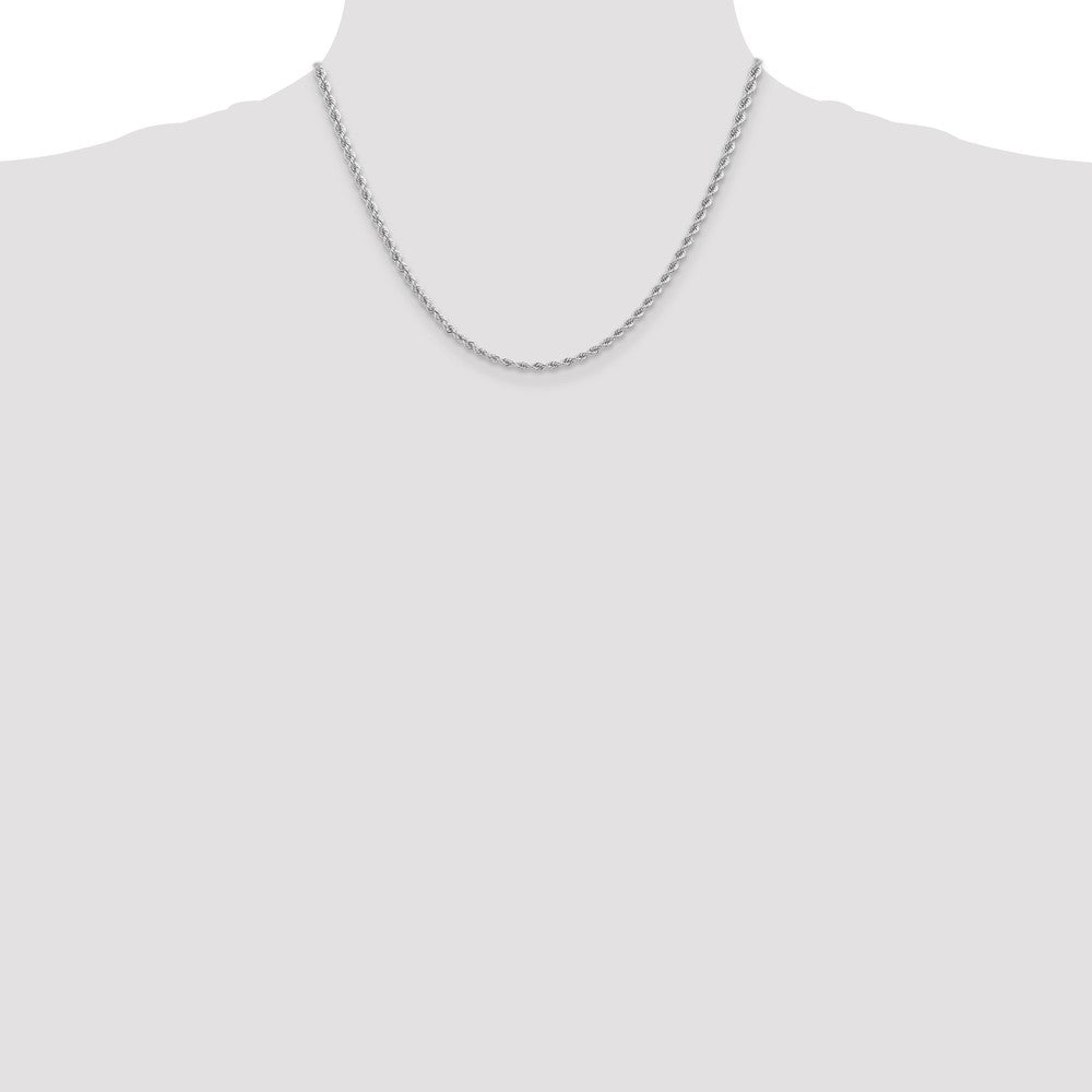 Buy 14K White Gold Classic Rope Chain - 18 2.75mm, Stylish Luxury Jewelry