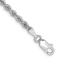 Buy Stylish 14K White Gold 7-Inch Rope Chain, 2.75mm - Luxury Accessory-7
