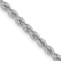 Buy Exclusive 14K White Gold 20-Inch 2.75mm Rope Chain - Stylish Value!-3