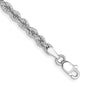 Buy 14K White Gold 7-Inch 3mm Classic Rope Chain - Stylish & Durable Design-6