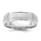 Shop Stylish 14K White Gold 6mm Heavyweight Wedding Band, Size 7 - Luxury Fit-1