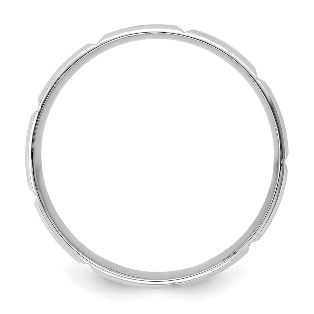 Shop 14K White Gold 6mm Comfort Fit Wedding Band - Affordable Luxury Size 13