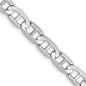 Shop Stylish 14K White Gold 22-Inch 5.25mm Concave Anchor Chain, Luxury Value!-3