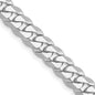 Buy Designer 14K White Gold 20-Inch 5.75mm Flat Beveled Curb Chain-2