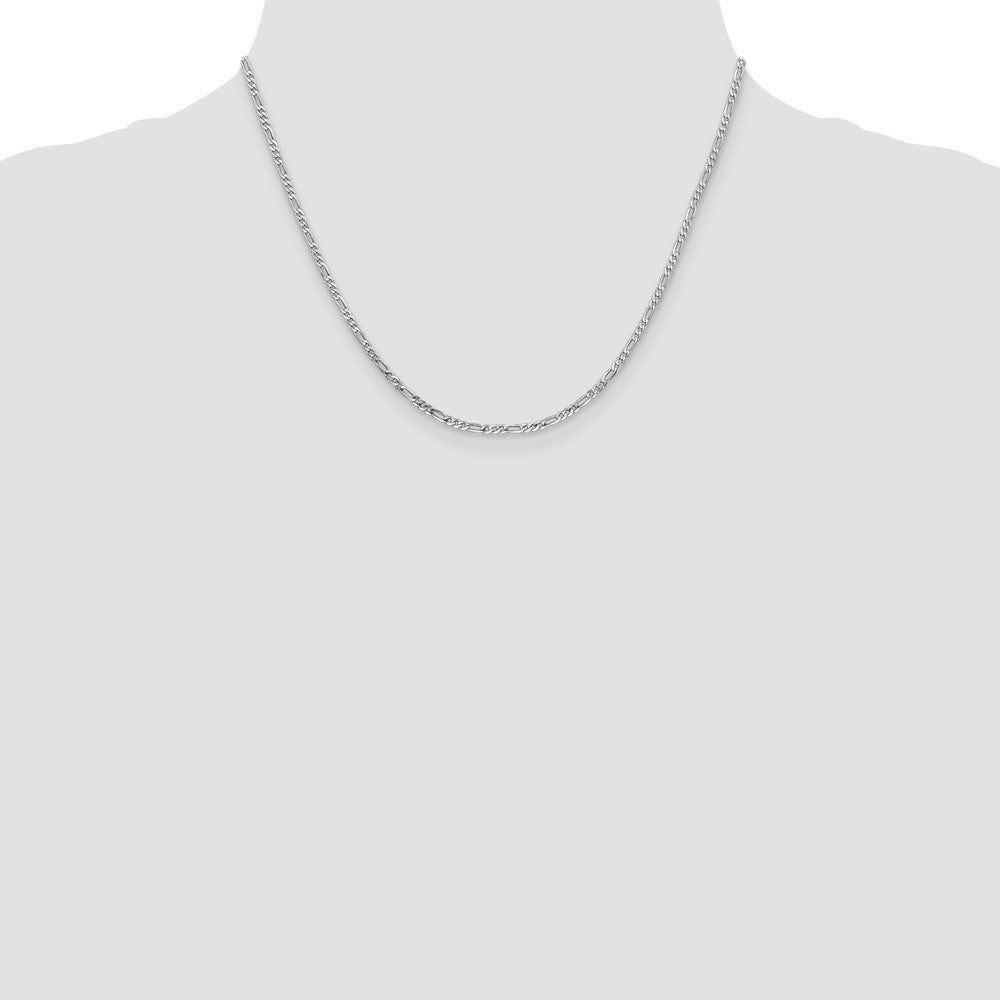 Buy Exclusive 14K White Gold 18-Inch Figaro Chain - Stylish & Affordable!