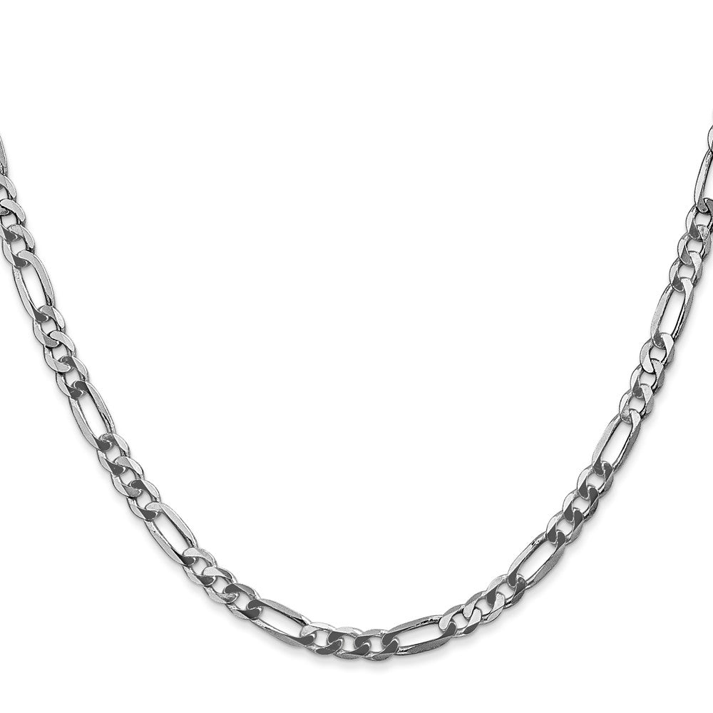 Shop Stylish 22-Inch 4mm 14K White Gold Flat Figaro Chain - Luxury Quality