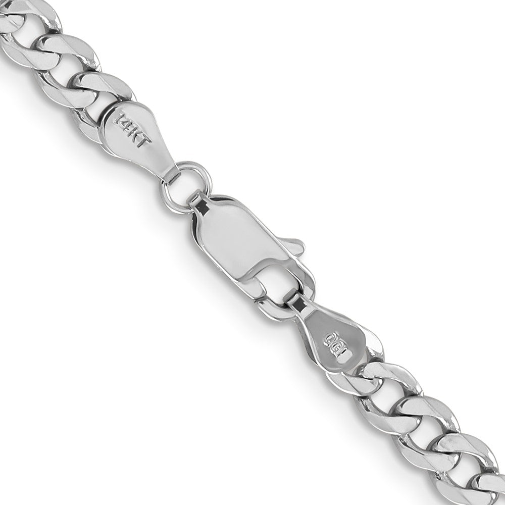 Buy 14K White Gold 18-Inch Flat Figaro Chain - Stylish & Affordable Design