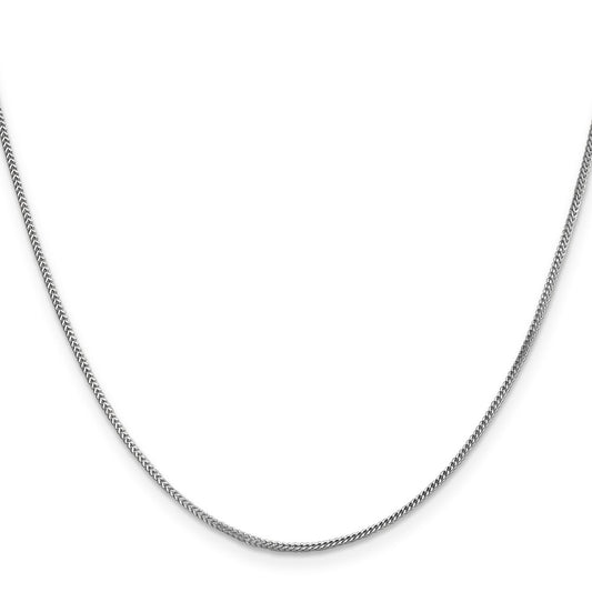 Buy Exclusive 14K White Gold Franco Chain 16-Inch .9mm - Stylish & Affordable