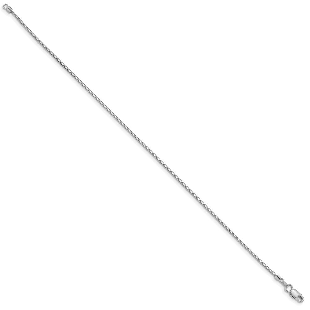 Order a Stylish 14K White Gold 8-Inch .9mm Franco Bracelet - Luxury You Can Afford