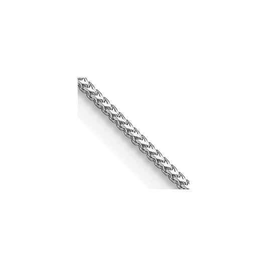 Buy Stylish 14K White Gold 24-Inch Franco Chain - 0.9mm, Luxury Design