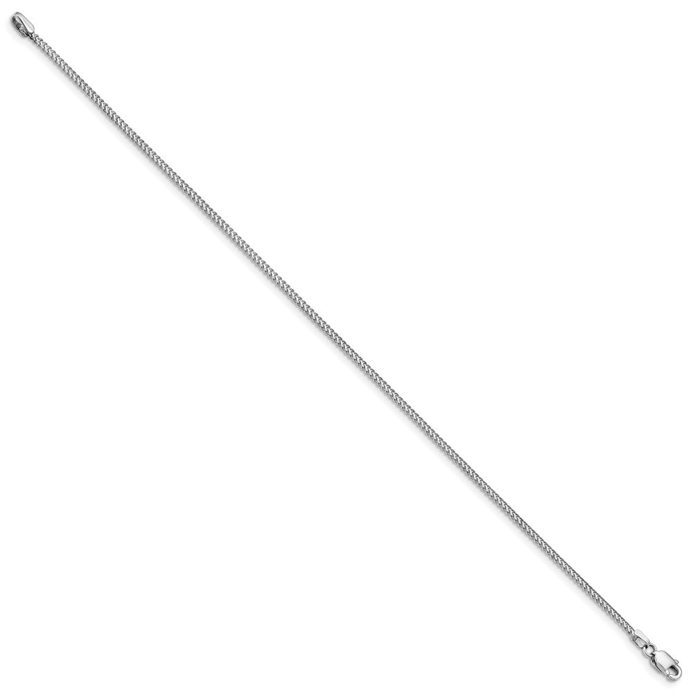 Exclusive 14K White Gold 7-Inch Franco Bracelet - Stylish 1mm Design