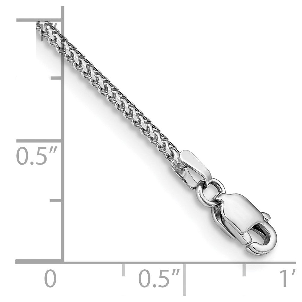 Exclusive 14K White Gold 7-Inch Franco Bracelet - Stylish 1mm Design