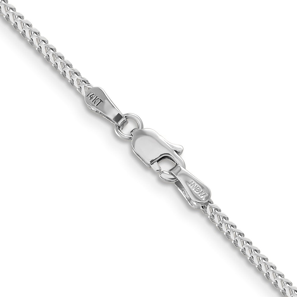 Buy 14K White Gold 16-Inch Franco Chain - Stylish & Affordable 1.3mm Design