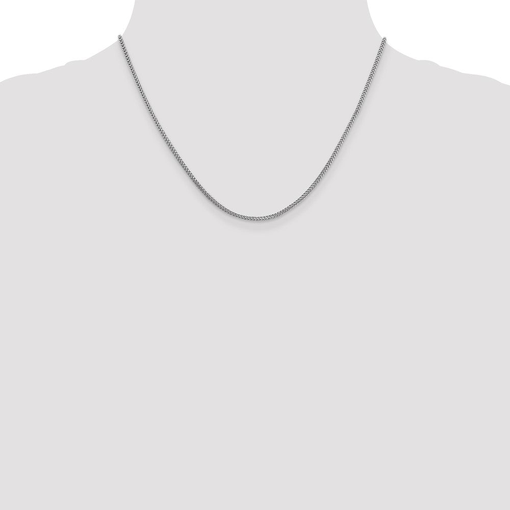 Buy Exclusive 14K White Gold Franco Chain - 18-Inch, 1.3mm, Stylish & Durable