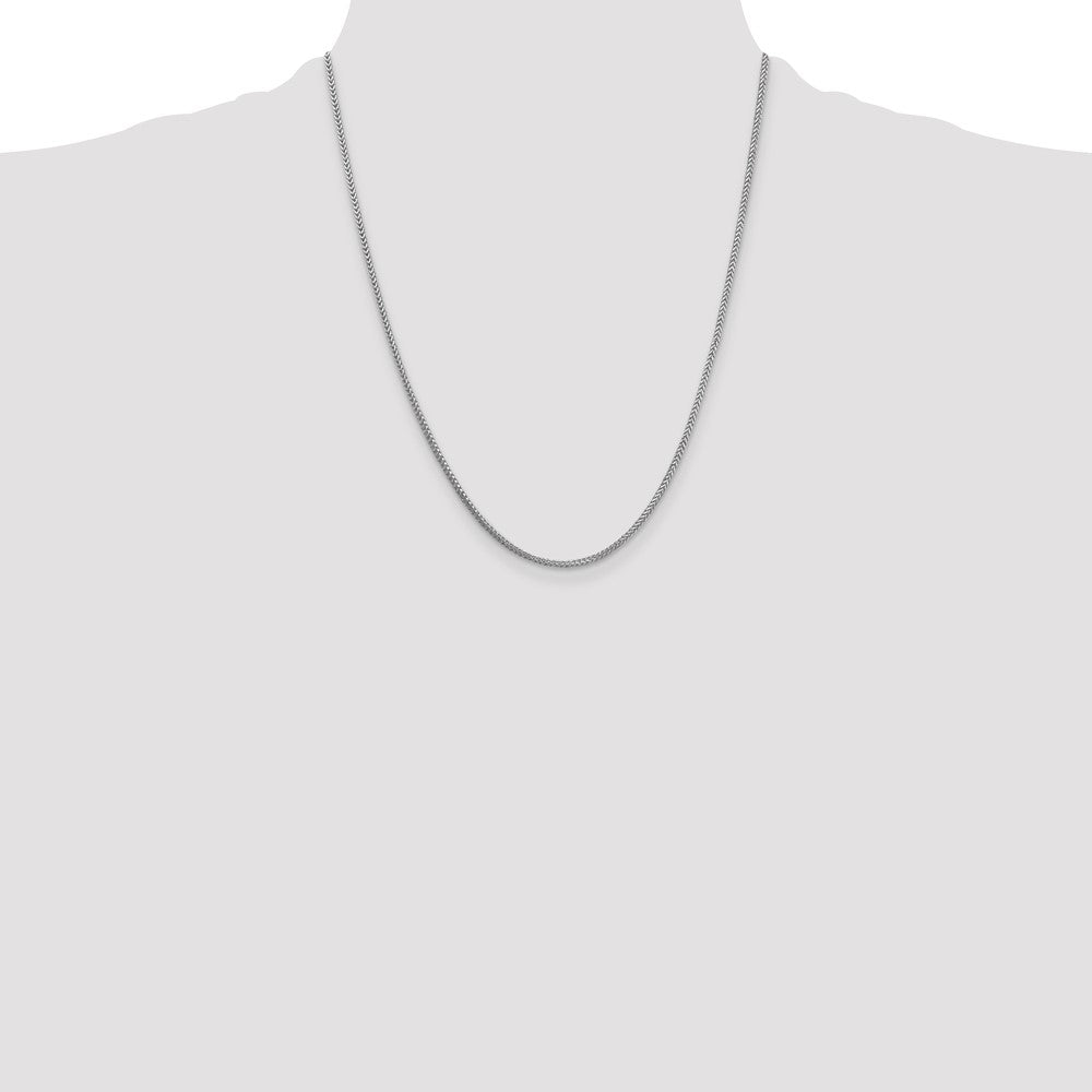 Buy 14K White Gold Franco Chain 22-Inch 1.3mm - Stylish & Affordable!