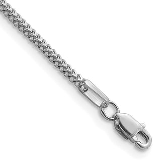 Buy Stylish 14K White Gold Franco Bracelet - 7-Inch, 1.3mm, Luxury Design