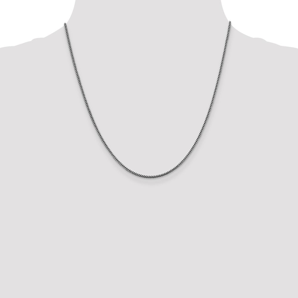 Shop Stylish 14K White Gold 20-Inch Franco Chain - 1.4mm, Lobster Clasp