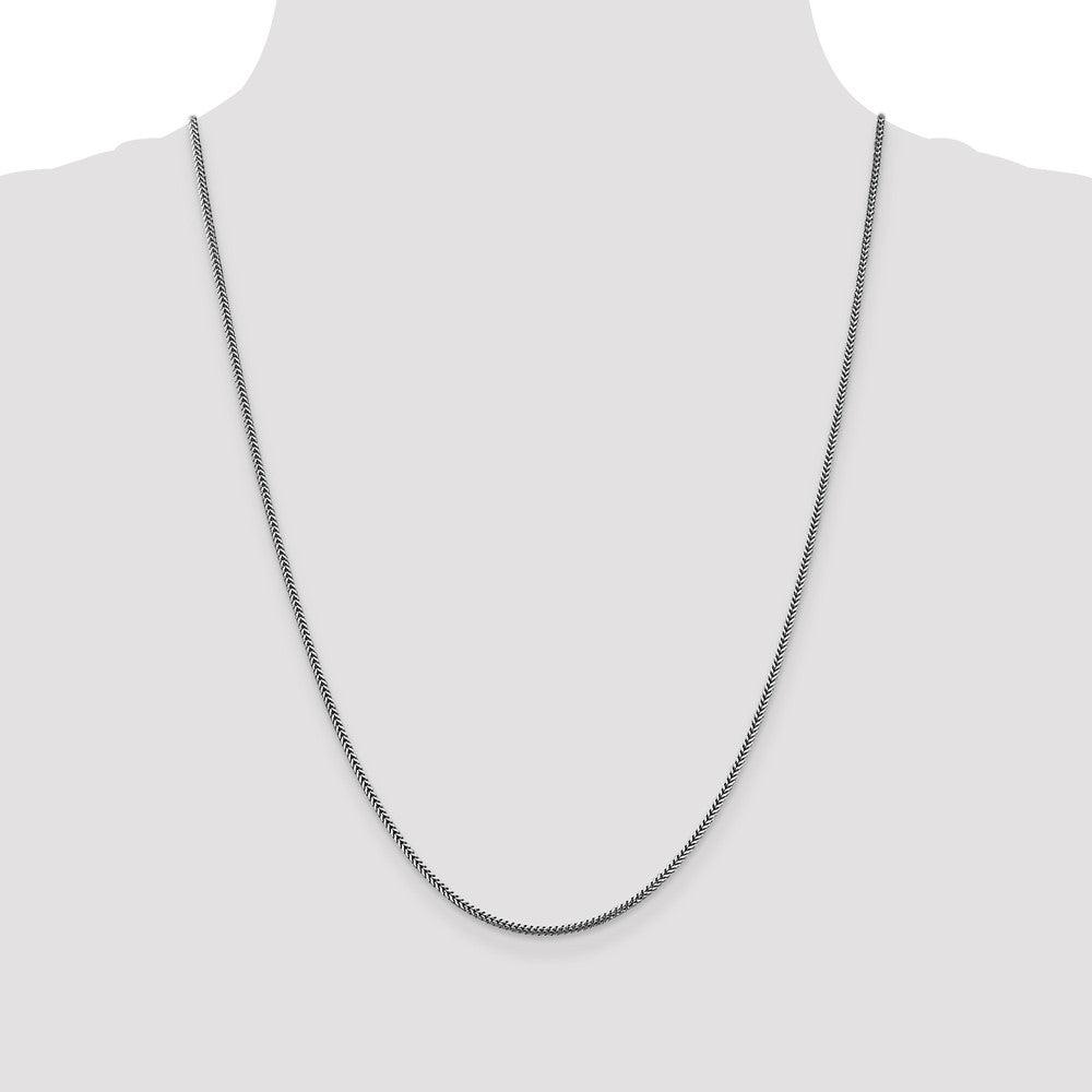 Shop Stylish 14K White Gold Franco Chain 24-Inch 1.4mm - Luxury Accessory