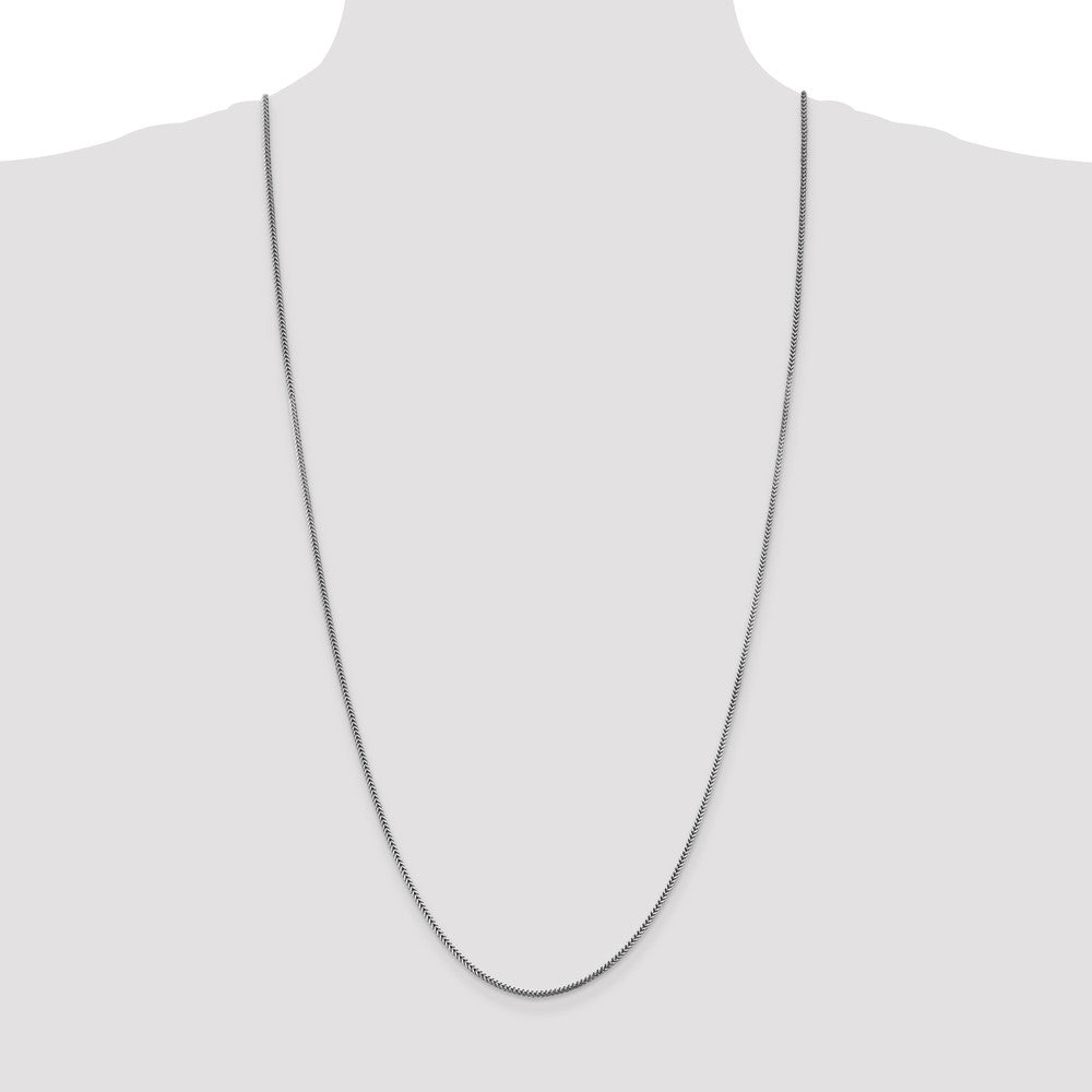 Buy Stylish 30-Inch 14K White Gold Franco Chain - 1.4mm, Luxury Design