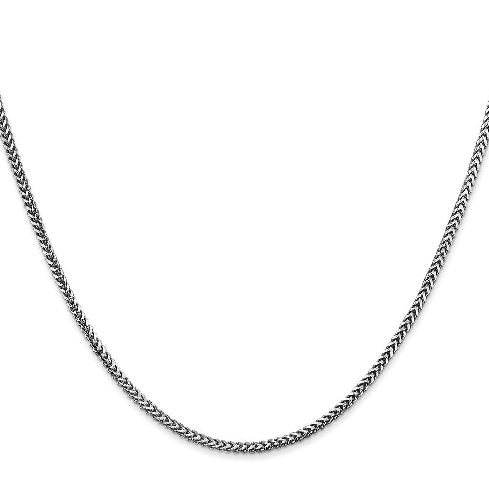 Shop Stylish 14K White Gold 16-Inch Franco Chain - 1.5mm, Affordable Luxury