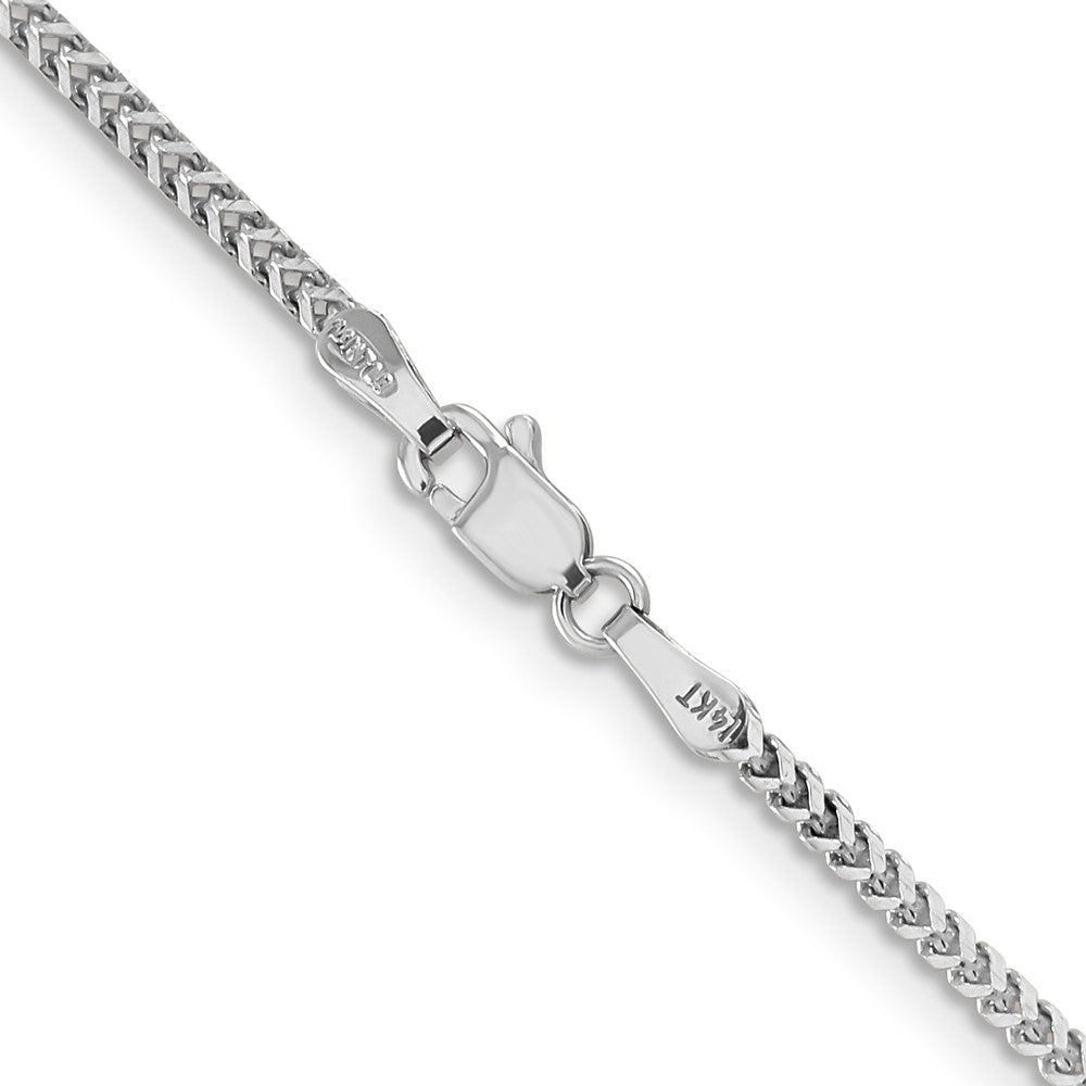 Shop Stylish 14K White Gold 16-Inch Franco Chain - 1.5mm, Affordable Luxury