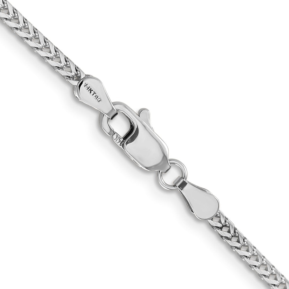 Shop 14K White Gold 16-Inch 2mm Franco Chain - Stylish Luxury Jewelry