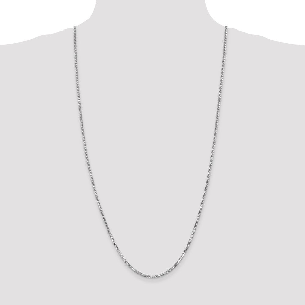 Buy Stylish 30-Inch 2mm Franco Chain in 14K White Gold - Affordable Luxury!
