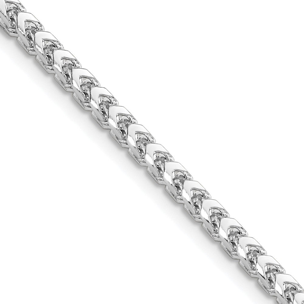 Shop Stylish 14K White Gold 26-Inch Franco Chain - 3mm, Elegant Clasp, Value!