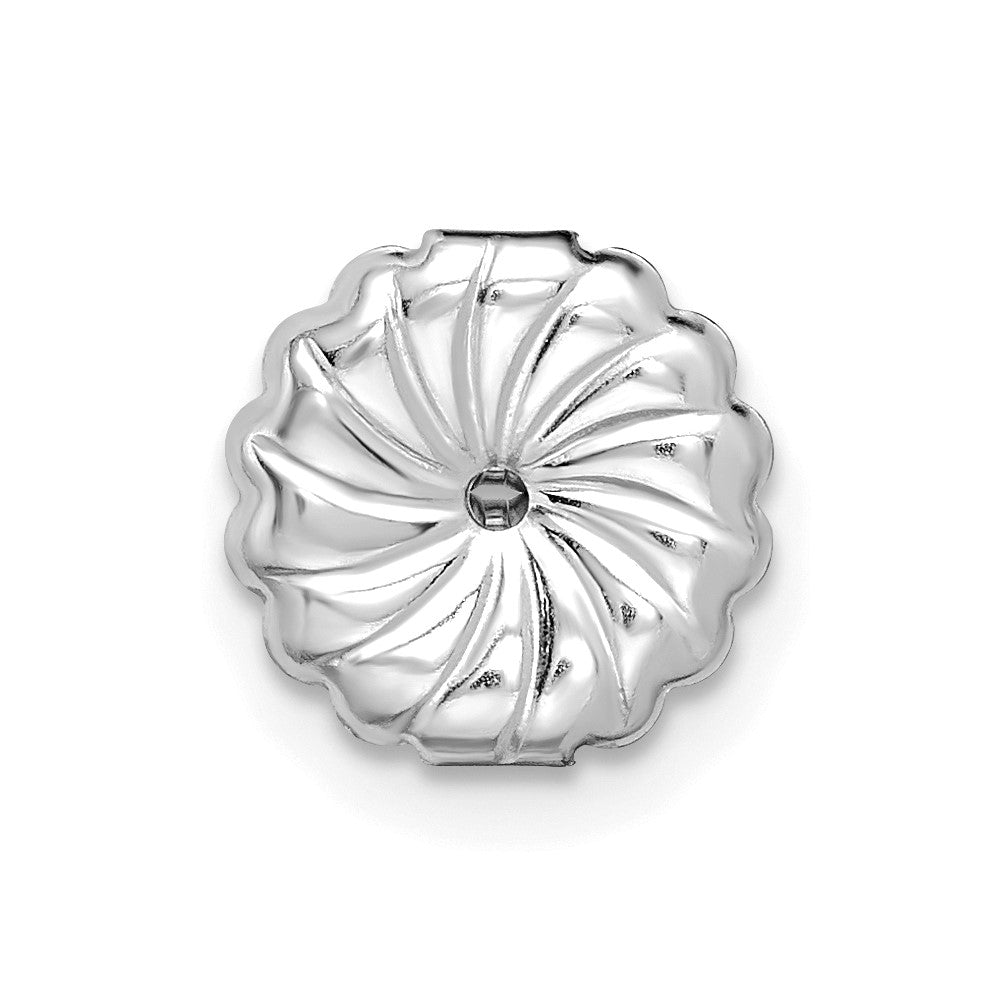 High-Quality 14K White Gold 4 Carat Lab Grown Diamond Round Stud Earrings - Stylish 3-Prong Design