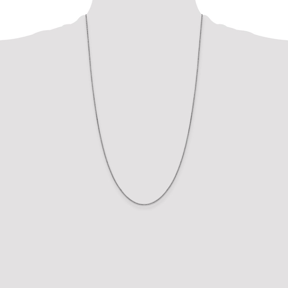 Shop Stylish 14K White Gold 26-Inch .9mm Box Chain with Lobster Clasp