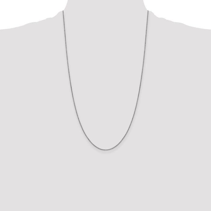 Shop Stylish 14K White Gold 26-Inch .9mm Box Chain with Lobster Clasp-4