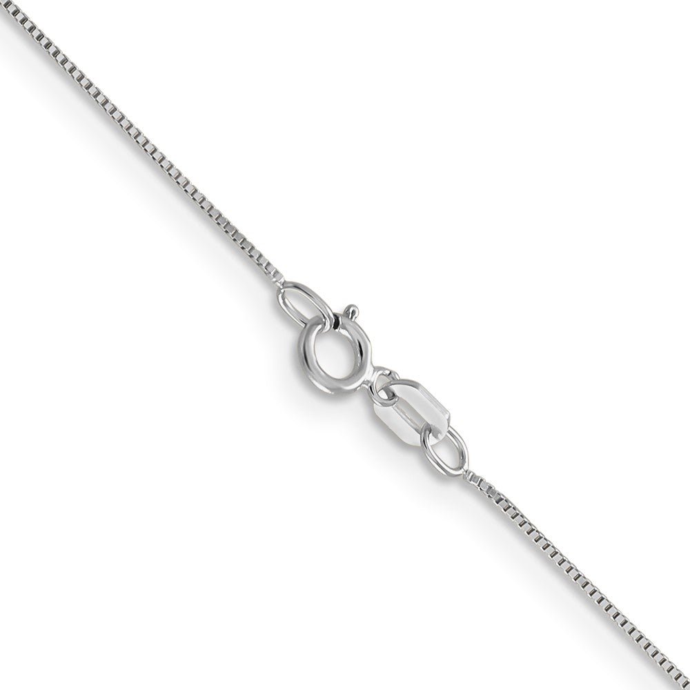 Shop 14K White Gold 18-Inch 0.5mm Box Chain - Stylish & Durable Design