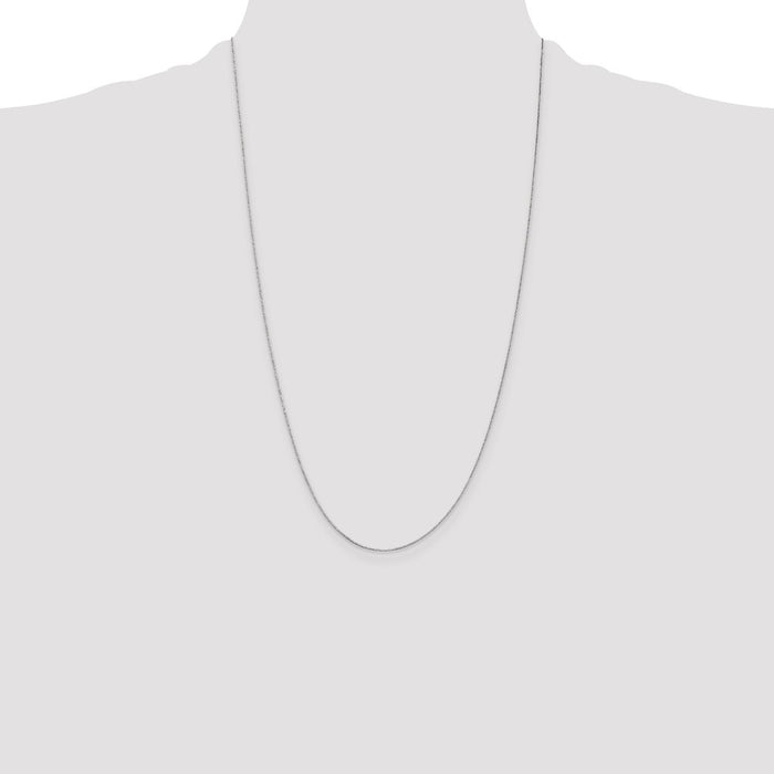 Buy Stylish 14K White Gold 26-Inch Box Chain - 0.5mm, Great Value!-4
