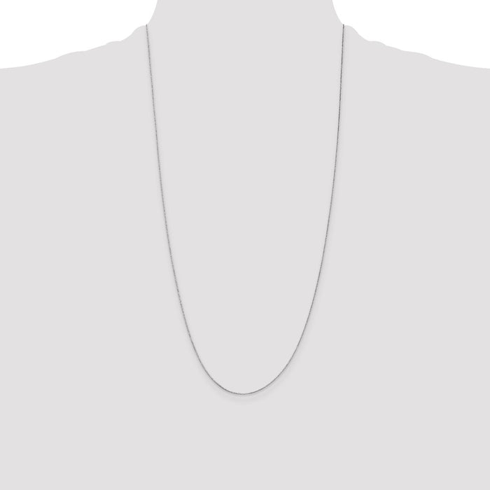 Shop Stylish 14K White Gold 28-Inch Box Chain - Affordable Luxury at 0.5mm-4