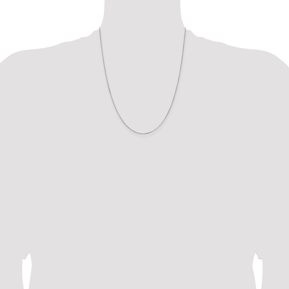 Buy Designer 14K White Gold 22-Inch 0.5mm Box Chain - Stylish & Affordable