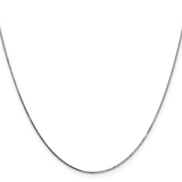 24-Inch 14K White Gold Box Chain - 0.7mm