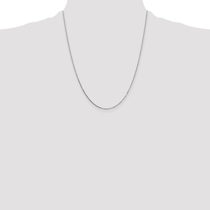 Buy Stylish 14K White Gold Box Chain - 22-Inch, 0.7mm, Quality & Value-4