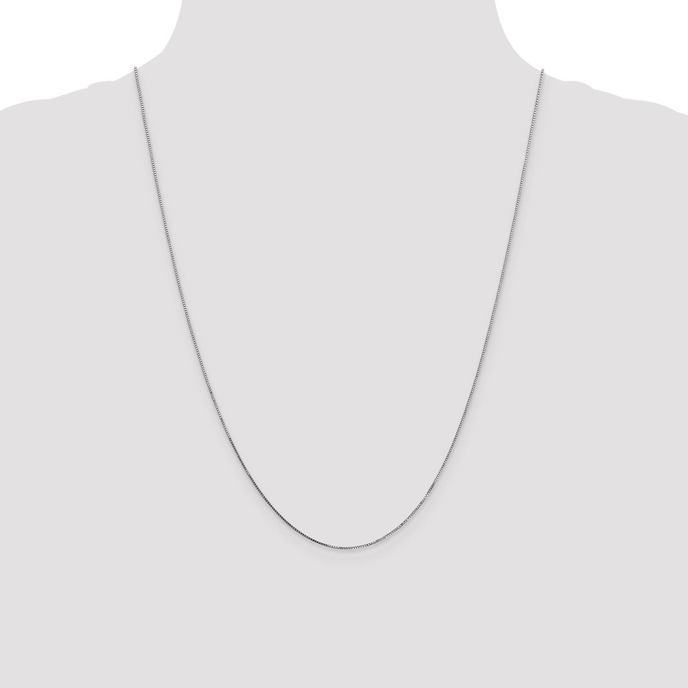 Shop Stylish 24-Inch 14K White Gold Box Chain - Durable 0.7mm Design