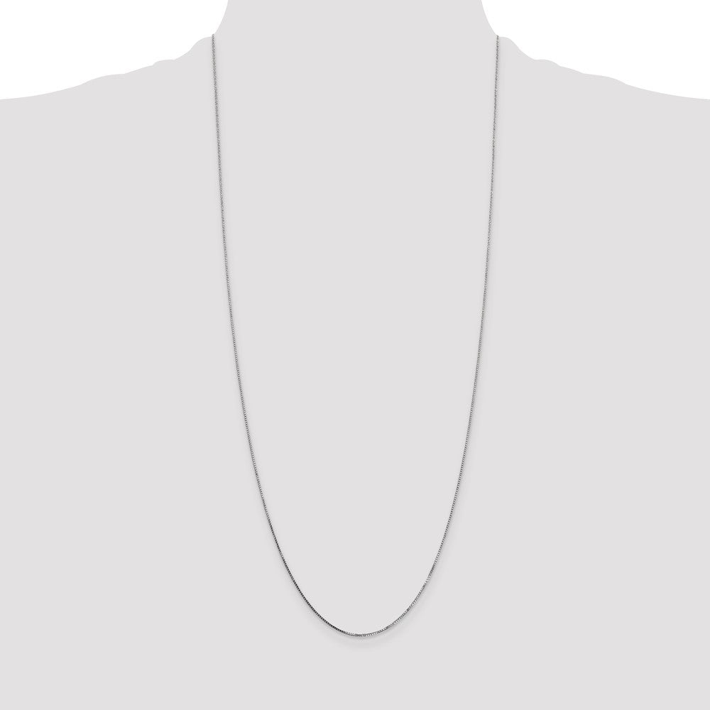Shop Stylish 30-Inch 14K White Gold Box Chain - Durable 0.7mm Design