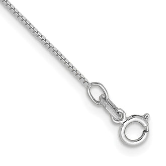 Shop Stylish 14K White Gold 10-Inch .7mm Box Chain Anklet - Affordable Luxury!