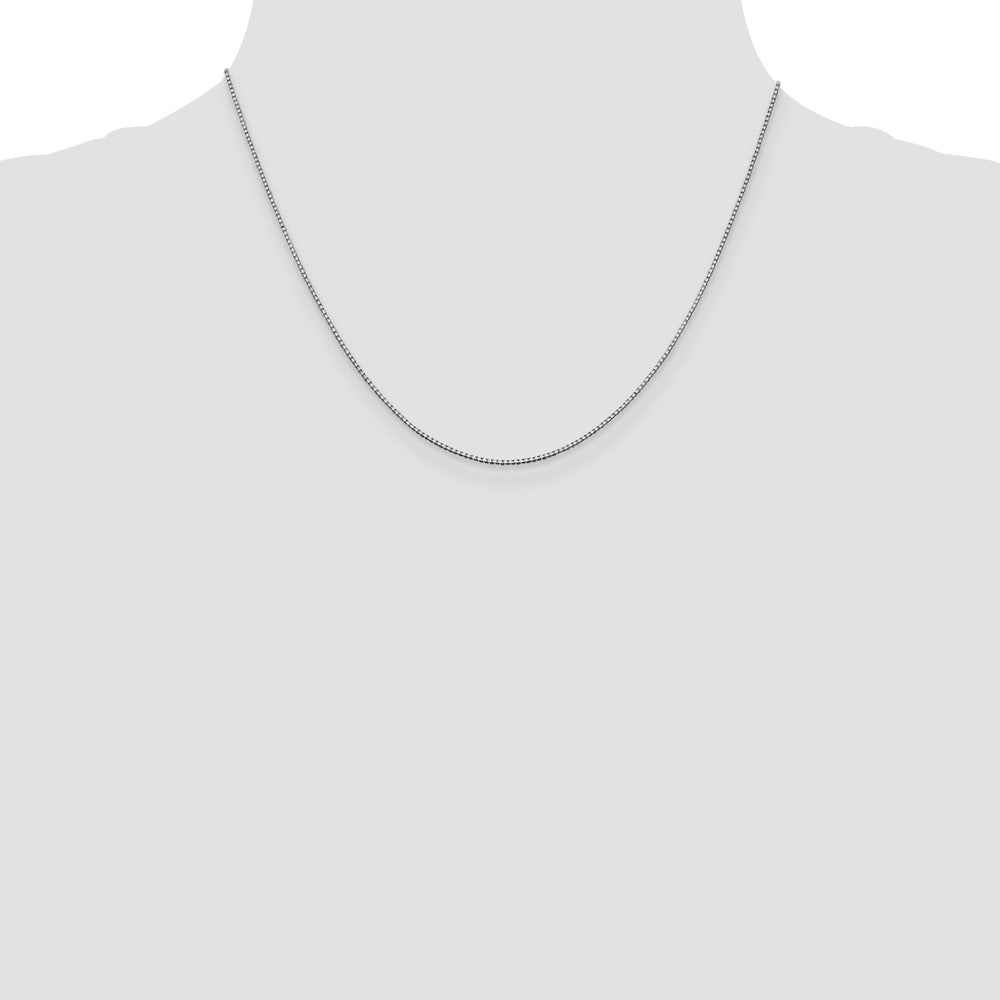 Order Stylish 14K White Gold 18-Inch .95mm Box Chain with Lobster Clasp