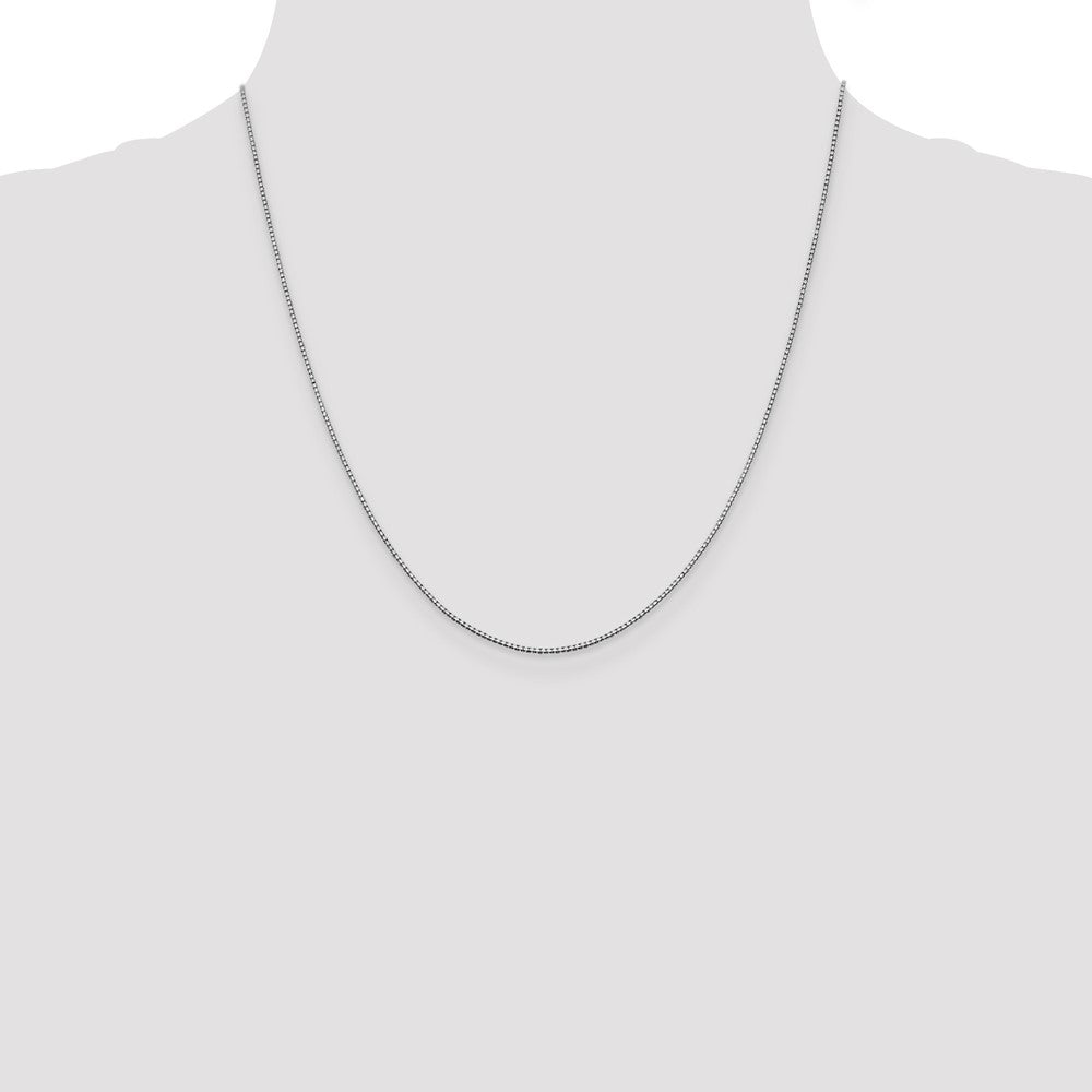Buy Stylish 14K White Gold 20-Inch .95mm Box Chain with Lobster Clasp